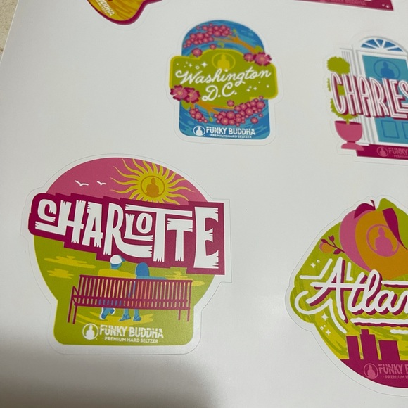 Limited Edition Funky Buddha Seltzer Summer 2021 6 stickers - Picture 4 of 6